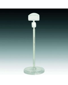 Small round-base Ø5 skilteholder, Høy - lille klemme