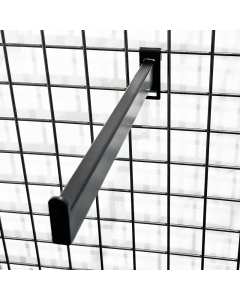 Lige frontheng t/ gitter. Sort - 30 cm