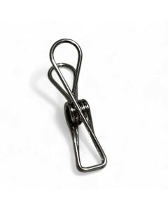 Metalclips i stål, H 5,7 cm. Pakket med 10 stk. Pris er for 1 stk.