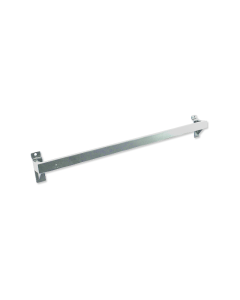 Dekostang 60 cm,t/ rillepanel - Børstet satinkrom
