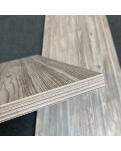 Hylle - melaminplate  (118 x 40 cm.) Elmetræ look