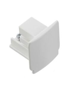 Endestykke, til 3F skinne, hvit, Global