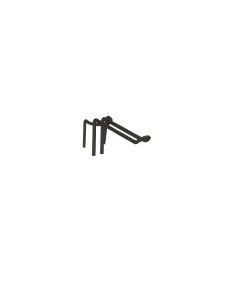 Varekrok, dobbelt - 10 cm. t/ gitter. Sort
