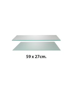 Glashylle (59 x 27 cm.) - Standard hyller. Velg farge