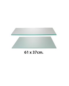 Glashylle (61 x 37 cm.) - Standard hyller. Velg farge