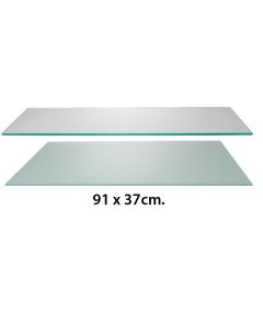 Glashylle (91 x 37 cm.) - Standard hyller. Velg farge