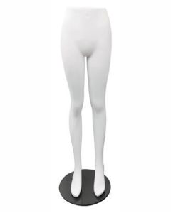 Mannekengunderdel, dame, inkl. glass fot, 120 cm, glasfiber, mat hvit