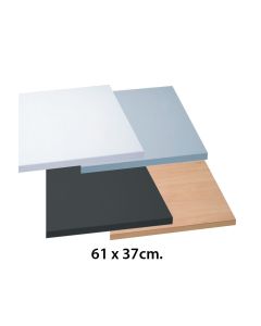 hylle - melaminplate (61 x 37 cm.) - Standard hyller. Velg farge