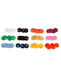 Infoskive t/5 mm krok. 100 ens pr. pose. Velg farge