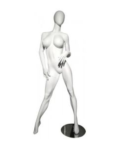 Lingeri damemannekeng. Hvit, mat med faceless hoved. Flot bryst. H176 cm.