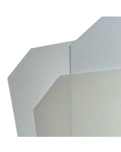 Plastplader - matteret - TUBO. 58,5 x 34 cm.