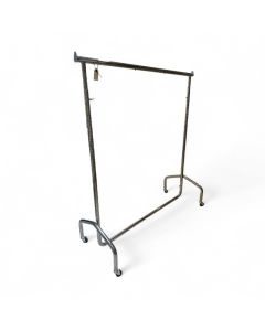 Vareprøve - Super, konfektionsstativ, med gummihjul, justerbar, krom, B140-220 x D55 x H146-190 cm