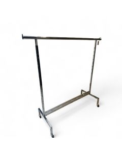 Vareprøve - tøjstativ højdejusterbar, krom, B153 x H140-185 cm