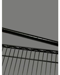 Reol - TUBO (B 122 x D 46 x H 160 cm.) - Sort, let blank