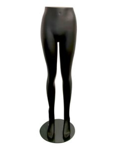 Mannekengunderdel, dame, inkl. glass fot, 120 cm, glasfiber, mat sort