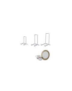 Støtte / displayholder - hvit - metall, 10 stk. 3 størrelser