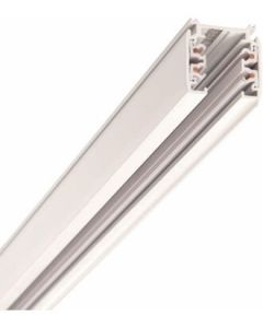 Strømskinne, 3F, 230V, hvit, 2 m, Global