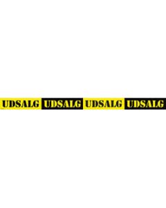 Vinduesstreamer m/ UDSALG - 8,5 x 120 cm, selvklebende bagside