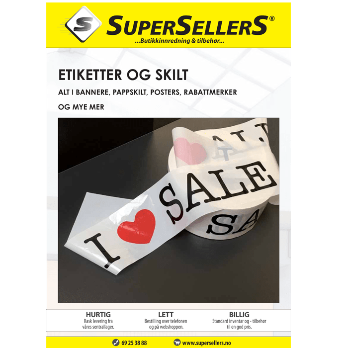 Etiketter og skilt